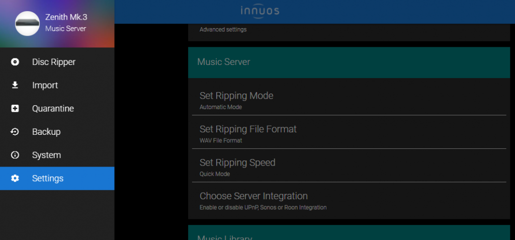 skræmmende frakke trekant Connecting to a SONOS System (innuOS 1.x) – Innuos – High-Fidelity Digital  Music Servers and Streamers